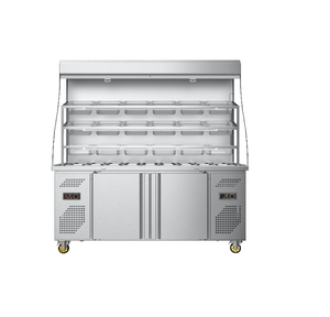 YINZHENG Vitrine Réfrigérée Commerciale à Triple Température pour Hot Pot Épicé, avec Rideau Nuit et Étagères - Product Image 2