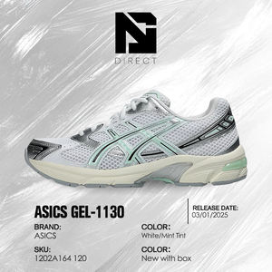 Chaussures de course pour femmes Asics Gel 1130 Wmns 'white Mint Tint' - Sneakers élégantes pour le shopping en ligne - Product Image 6