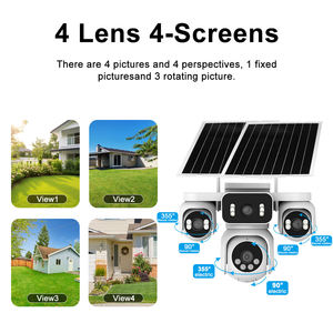 180 °   Caméra de sécurité extérieure à énergie solaire 16MP avec stockage sur le cloud pour la maison 20MP ptz 360 ° - Product Image 6