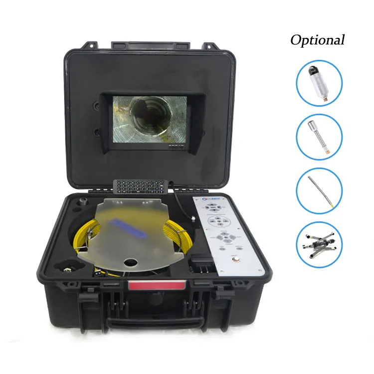 Sistema della macchina fotografica di ispezione del tubo dell'attrezzatura della videocamera dell'impianto idraulico della fogna del CCTV con il trasmettitore 512HZ