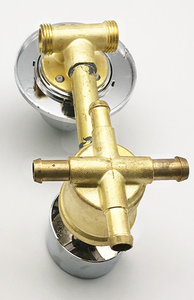 Robinet de douche combiné en laiton Bravat italien pour salle de bain avec pommes de douche économiseuses d'eau et inverseur, idéal pour usage hôtelier, écologique - Product Image 5