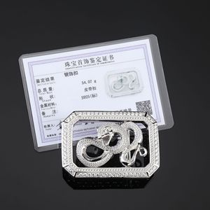 Cinturón de Piel de Cocodrilo con Hebilla Formal para Hombre, Plata de Ley S925, 3.8 cm de Ancho, Longitud Ajustable, Ligero y Duradero - Product Image 5