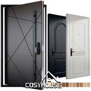 Moderne Massivholz-Innentür mit Rahmen Vorgefertigte Maßgefertigte Holztür für Haus Hotel Schlafzimmer - Product Image 5