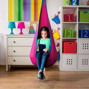 Fauteuil <span class=keywords><strong>suspendu</strong></span> Bitsc HAMOCR pour adultes, intérieur et extérieur, avec <span class=keywords><strong>siège</strong></span> <span class=keywords><strong>suspendu</strong></span> en <span class=keywords><strong>hamac</strong></span>, 140x70cm, tissu en nylon, capacité d'accueil 1 personne - Product Image 3