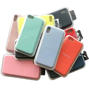 Liquid Silicone Gel Rubber Phone Cover For iPhone 11 12 13 14 Pro Max Case Soft Microfiber Cloth Lining Cushion Back Cover Cases