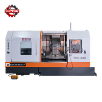 Tour CNC HIPOW TCK63E GSK, robuste, horizontal, à banc incliné, mono-broche, haute précision, 3 axes, 220V/380V 50/60Hz