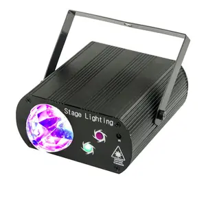 Lazer LED döner ışık topları otomatik ses aktif DJ disko parti sahne projektör ışıkları