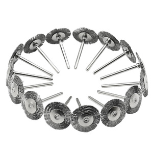 Mini brosse métallique rotative en acier inoxydable pour mini-perceuse <span class=keywords><strong>Dremel</strong></span>, 45 pièces - Product Image 1