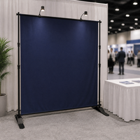 Support de toile de fond portable universel en alliage d'aluminium télescopique et réglable pour événements, diffusion en direct et écran vert