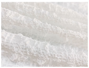 قماش مطوي من البوليستر قماش فقاعات تنفس للنساء فستان عصري - Product Image 2