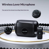 Microphone K31Pro à clip magnétique omnidirectionnel pour diffusion en direct, enregistrement sans fil et suppression du bruit audio du téléphone portable