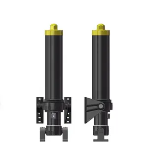 Cylindres hydrauliques télescopiques hyva type fc fe à 5 étages personnalisés kits de réparation pour gros alésage utilisés pour les remorques à benne basculante
