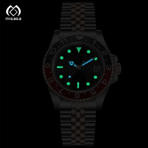 Montre de plongée professionnelle de luxe avec logo personnalisé, chronographe, montre de plongée mécanique automatique en acier inoxydable 316L pour hommes - Product Image 5
