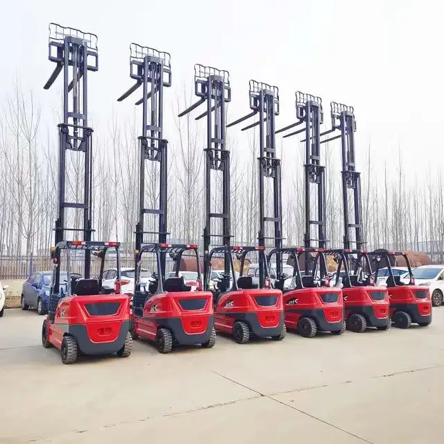 3/4 wheel forklift electric fork lift 3 tons battery forklift container electric forklift