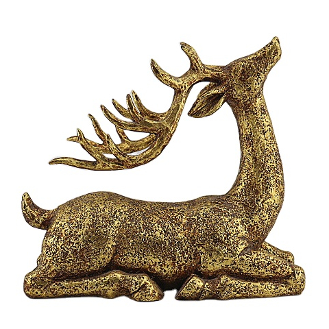 Современная 3D скульптура оленя, животное, олень из смолы, домашнее украшение для гостиной, украшение для стола с оленем