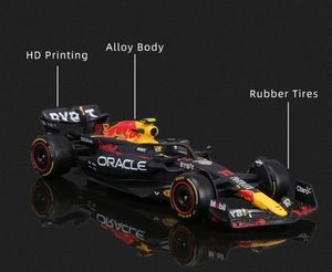Venta caliente 1:43 <span class=keywords><strong>F1</strong></span> Formula Car RB19 Racing Metal Toy Car Aleación Modelo de coche Modelo de simulación Decoración - Product Image 3