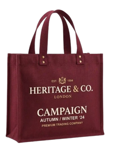 Sacs fourre-tout en jute et coton laminés personnalisés avec surface enduite pour les promotions commerciales et les boutiques - Product Image 6