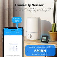 Control Remoto Universal Inteligente con Wi-Fi e Infrarrojos Graffiti, Sensor de Temperatura y Humedad con Batería, Control por Aplicación, Uso en Interiores del Hogar