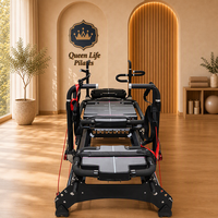 Megaree Luxe Appareil de Pilates Commercial Réglable en Alliage d'Aluminium pour Usage Personnel et Professionnel, Modèle Reformer