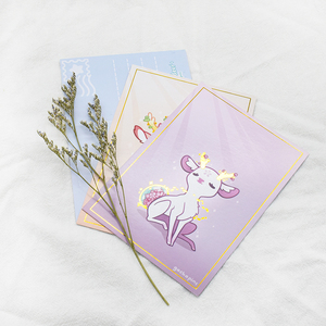 Guangdong Supplier Creative Custom Shape Foil Paper Cards with Minimal Order 50pcs Matte Glossy Finish for Branding Packaging
