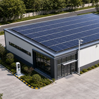 Taller y Almacén de Producción con Estructura de Acero Industrial, Diseño Moderno, Certificación ISO 9001, Uso en Exteriores, Garantía de 5 Años