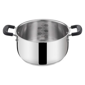 Casseruola Inox (22cm) fonda PRATICA Cromo lucido 010717031022 - Product Image 1