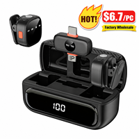 Nouveau microphone sans fil Lavalier noir de haute qualité 2026 Mic S20 avec compartiment de charge pour le direct