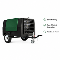 Compresseur d'air mobile diesel haute pression robuste à vis rotative pour le sablage