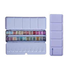 Juego de Pinturas de Acuarela Metálicas Brillantes de 24 Colores para Artistas - Product Image 1