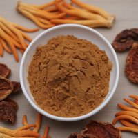 Complément Alimentaire Qualité Alimentaire Extrait de Champignon Cordyceps Militaris Corps Fruité Cordycepine 2% en Poudre Testé HPLC Conditionnement en Fût