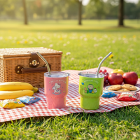 Taza Térmica Hello Kitty de 3oz, Acero Inoxidable de Grado Alimenticio, Termo para Niños, para Camping