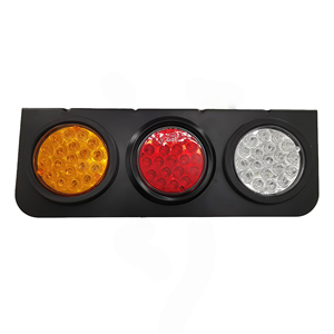 อะไหล่ระบบไฟรถบรรทุกสีแดงคุณภาพสูงแบบใหม่ ไฟท้าย LED สามดวงแบบยูนิเวอร์แซล พร้อมไฟเลี้ยวสำหรับรถพ่วง - Product Image 2