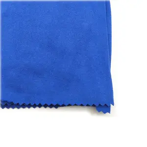 Dty tecido escovado de microfibra, camisa única 95% poliéster 5% spandex para pano