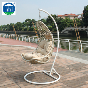 Vente en gros bon marché balançoire de patio en osier balançoire à oeufs en rotin pour jardin extérieur chaise suspendue en métal <span class=keywords><strong>hamac</strong></span> pour usage intérieur - Product Image 3