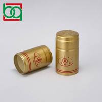 Capsules thermorétractables en PVC de haute qualité, personnalisables en couleur et en taille, pour verres à vin et bouteilles d'assaisonnement, vente en gros