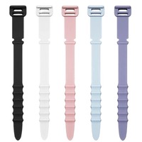 Attache de câble en caoutchouc de silicone Offre Spéciale Attache réutilisable personnalisée Organisateur de cordon en silicone Attaches de câble en silicone