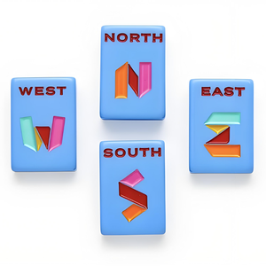 <span class=keywords><strong>Mahjong</strong></span> miniature coloré en acrylique monocouche pour les voyages |   Ensemble d'apprentissage personnalisable pour enfants |   <span class=keywords><strong>Mahjong</strong></span> américain - Product Image 3