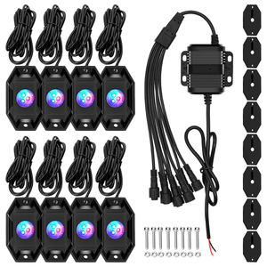 Lumière de châssis RGB pour voiture Yosovlamp pour <span class=keywords><strong>Audi</strong></span> <span class=keywords><strong>A3</strong></span>/A4 Polo 12V, télécommande APP, <span class=keywords><strong>LED</strong></span> 25W 3000lm, lumière d'ambiance colorée - Product Image 1