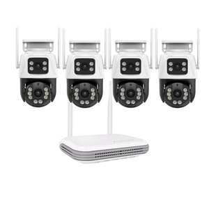 Kit caméra PTZ sans fil Wifi Icsee 2Mp, double objectif, extérieur, étanche, couleur intégrale HD, avec stockage cloud et interphone vocal - Product Image 3