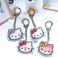 Porte-clés en acrylique personnalisé sans MOQ, breloques anime à sable mouvant, porte-clés en métal, porte-clés liquide