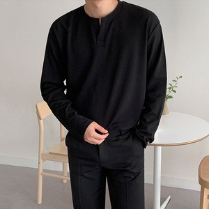 All'ingrosso da uomo a manica lunga Tee - 100% cotone 220gsm per <span class=keywords><strong>ordine</strong></span> sfuso - Product Image 6