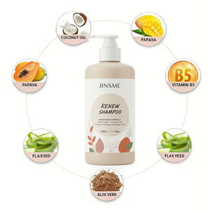 Shampooing Rénovateur OEM ODM 330ml Papaye Huile de Coco Aloe Vera Hydratant Anti-Démangeaisons Rafraîchissant Nourrissant pour Tous Types de Cheveux - Product Image 3