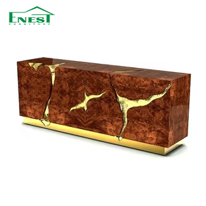 Mobile da Ingresso di Lusso <span class=keywords><strong>Moderno</strong></span> in Legno <span class=keywords><strong>Antico</strong></span> per Ville Credenza Dorata per Ingresso <span class=keywords><strong>Arredamento</strong></span> Casa - Product Image 3