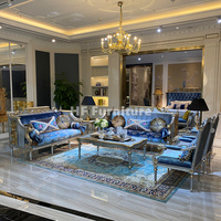 Nouveau design Canapé en velours de style français classique Canapé de luxe pour salon Ensemble de meubles