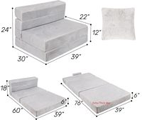 Futones de Tela Espuma, Sofás Pequeños, Colchón de Sofá Económico, Sofá Cama Plegable Moderno, Muebles Convertibles