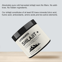 Liquide de Shilajit de l'Himalaya de qualité supérieure Lifeworth et résine de Shilajit, testé en laboratoire, riche en acide fulvique, Shilajit de l'Himalaya