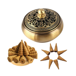 Cône d'encens en bois d'agar Cône d'encens en bois d'agar du Vietnam Prix de gros Livraison rapide Cône d'encens en oud Bois d'aigle Parfum chaud en bois - Product Image 2