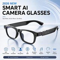 Gafas Inteligentes con IA 2026, Cámara HD de 8MP, Grabación de Video por WiFi, Traducción, Reconocimiento de Objetos, Asistente de IA, Llamadas Telefónicas, Reproductor de Música