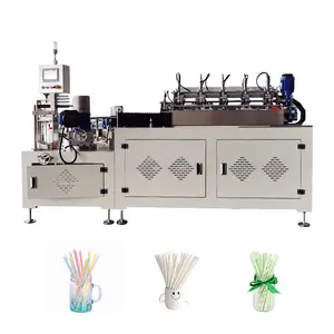 Máquina de fabricación de pajillas de papel, rendimiento estable, precio de fábrica, alta velocidad, totalmente automática, Degradable
