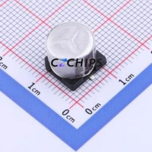 ตัวเก็บประจุอิเล็กโทรไลต์อะลูมิเนียมแบบ SMD รุ่น VMME0772G4R7MV, ขนาด D10xL7.7 มม. ความจุ 4.7uF 20% ความทนทานไฟฟ้า 400V กระแสไฟฟ้า 70mA-120Hz - Product Image 1